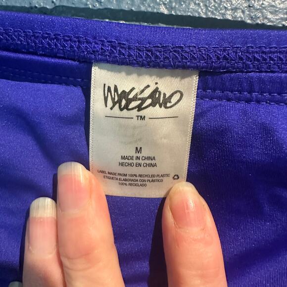 Mossimo Bottoms Medium Top Small Bikini Periwinkle Blue Hot Tub Pool Cruise - Picture 5 of 9